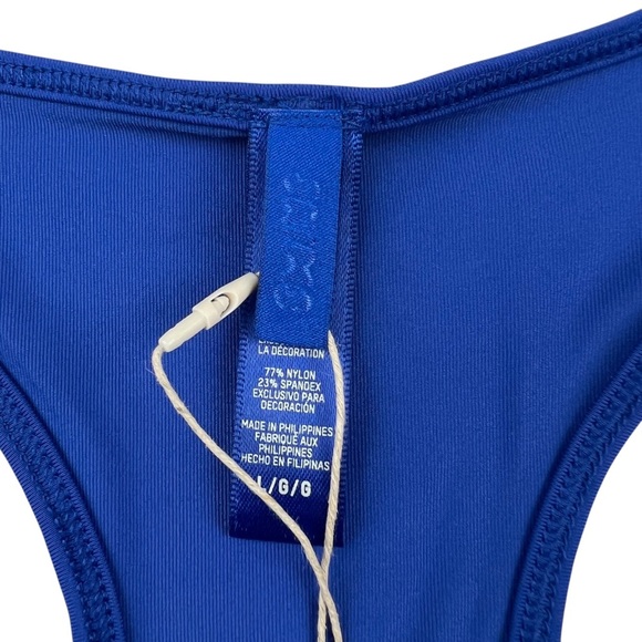 SKIMS The Apparel Shop Racerback Bralette Cobalt Blue Size L BR-SCP-4749 - Picture 3 of 4